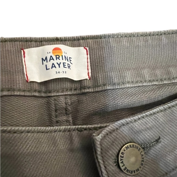 Marine Layer 5 Pocket Pant Olive/Khaki 34 x 32 - Picture 4 of 13